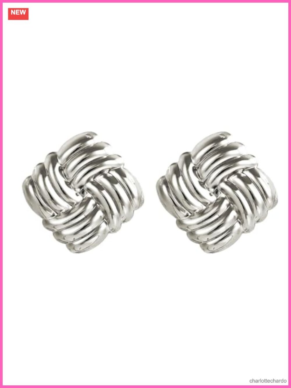 Chunky Gold Square Stud Earrings Stainless Steel Geometric Statement Jewelry